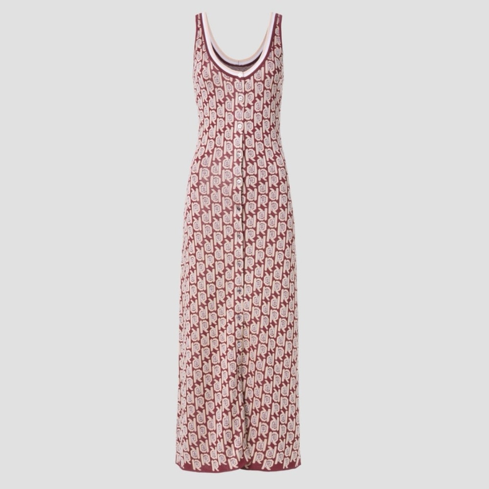 PACO RABANNE Monogram Maxi Dress